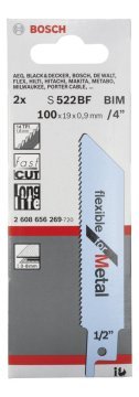 Bosch Aksesuarlar Bosch - Flexible Serisi Metal için Panter Testere Bıçağı S 522 BF - 2'li