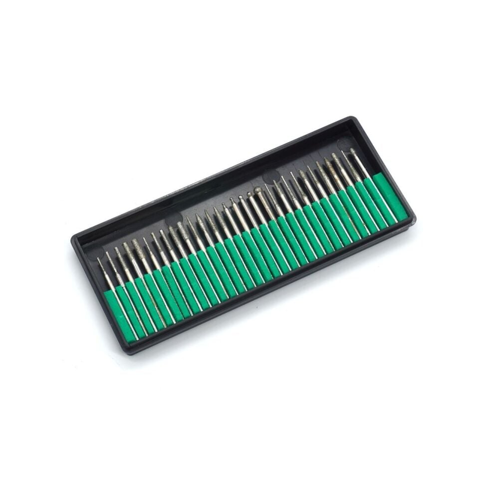 NEXON 5086 Cam ve Taş Elmas Freze Uç Seti 30 Parça