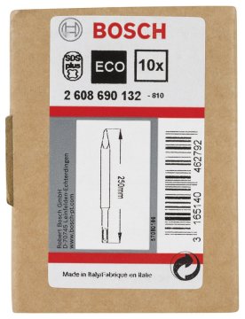 Bosch Sivri Keski SDS-Plus 250 mm 10'lu