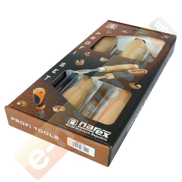 NAREX 863510 Wood Line Oluklu Iskarpela Seti 4 Parça