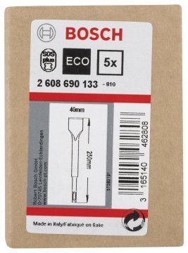 Bosch Yassı Keski SDS-Plus 250*40 mm 5'li