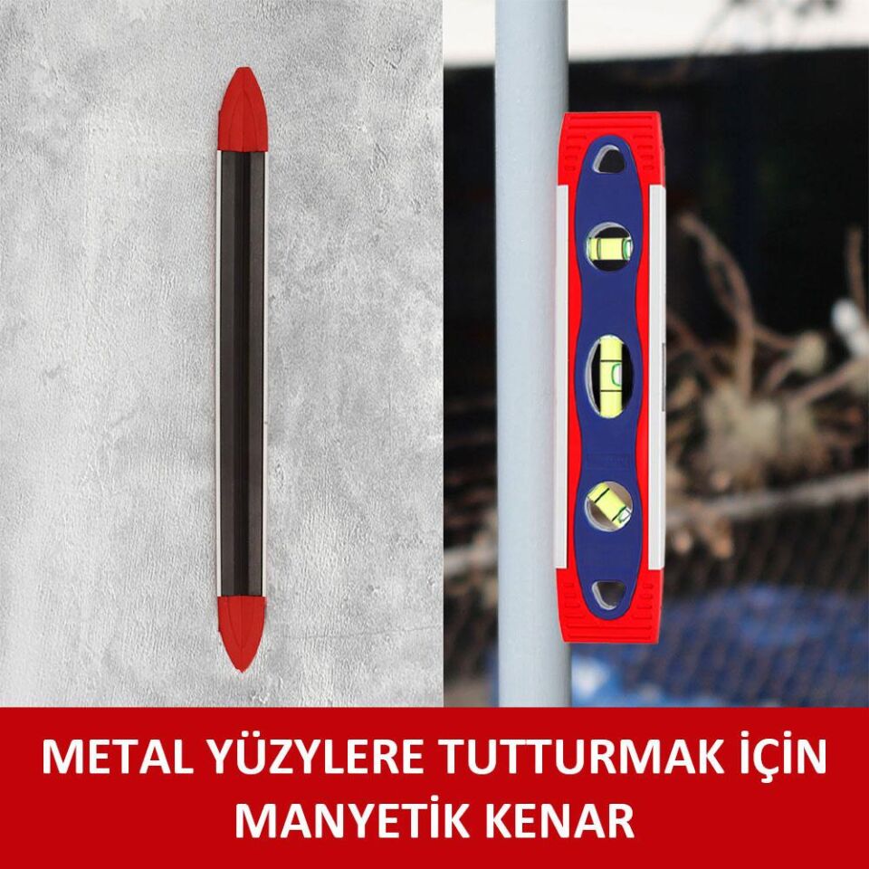 WORKPRO Manyetik Şoka Dayanıklı Su Terazisi 225 mm (WP262027)