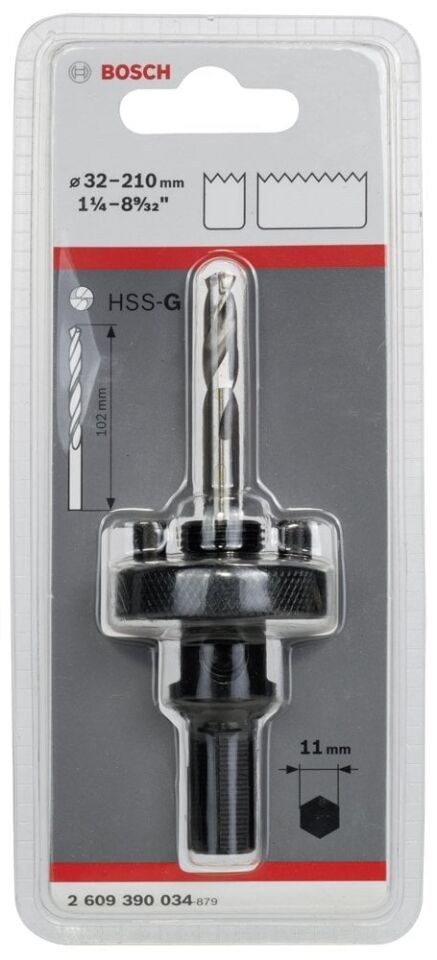Bosch - 11 mm Altıgen Şaftlı 32-210 mm Pançlar için Adaptör
