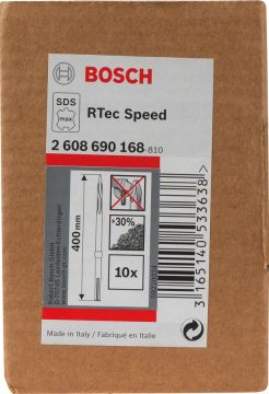Bosch Sivri Keski SDS-Max Rtec 400 mm 10'lu