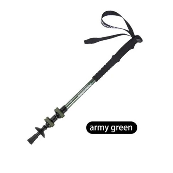 NATUREHIKE ST01 3-NODE Al Teleskopik Trekking Batonu 62-135 mm (Army Green)
