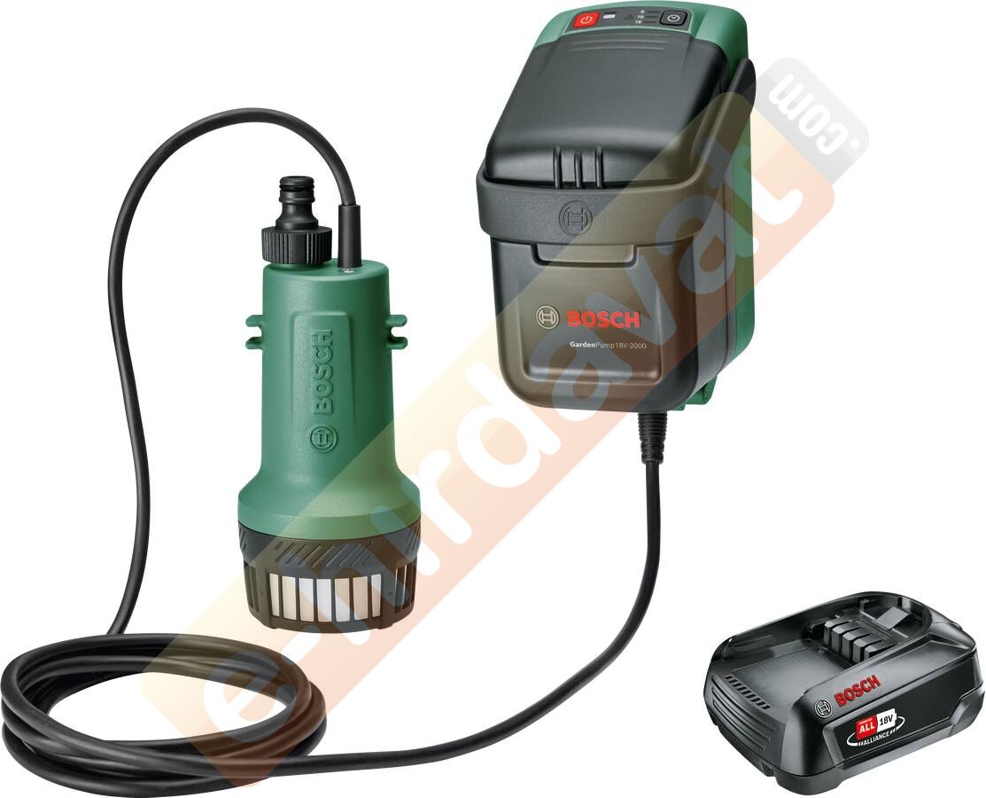 Bosch GardenPump 18V-2000 Akülü Bahçe Pompası