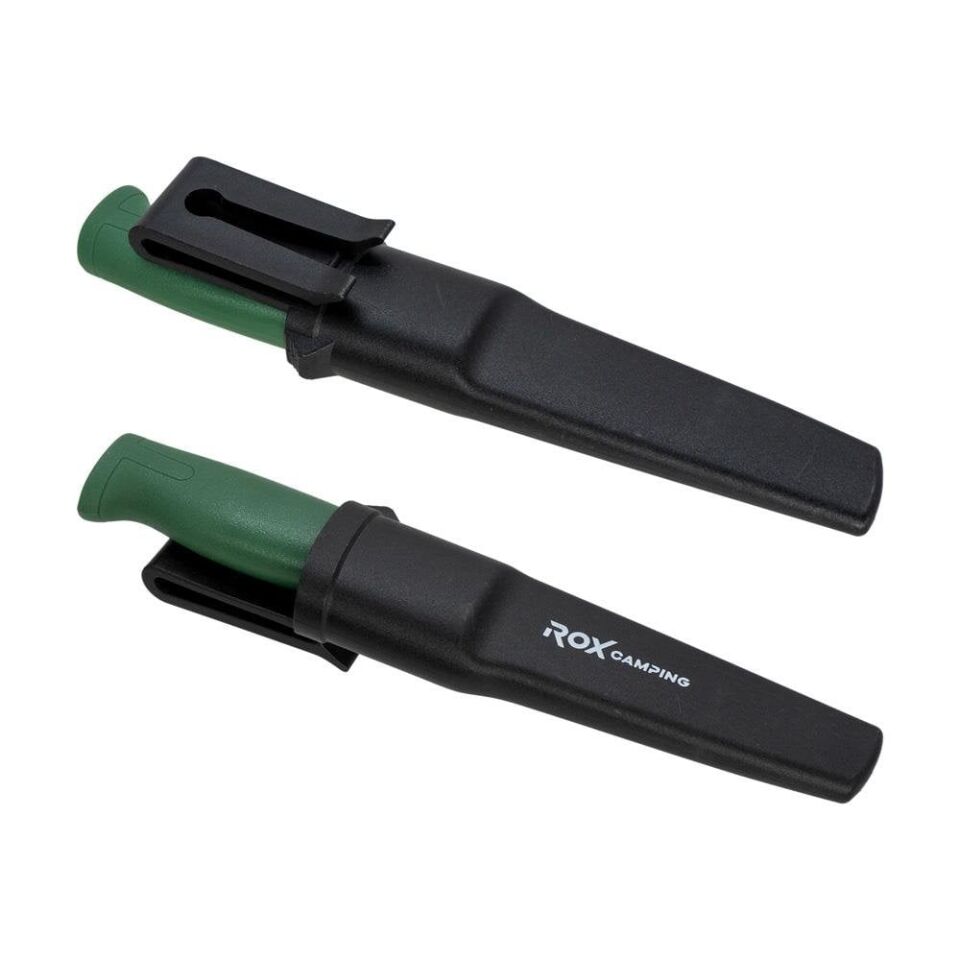 ROX CAMPING 0319 Busch Craft Eco Paslanmaz Çelik Kamp Bıçağı (Yeşil)