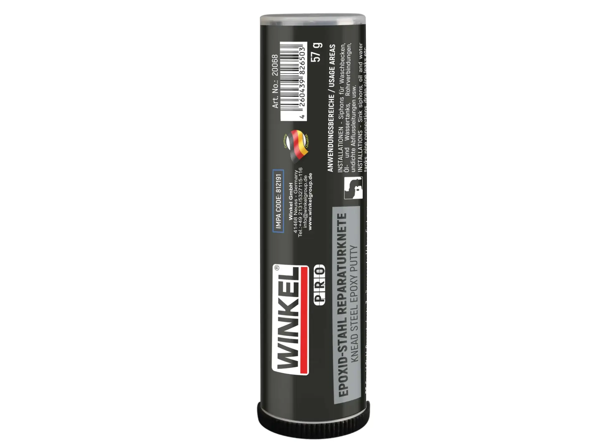 WINKEL 20068 PRO Knead Steel Metal Epoksi Tamir Macunu 57 gr