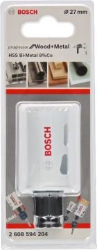 Bosch Aksesuarlar Bosch - Yeni Progressor Serisi Ahşap ve Metal için Delik Açma Testeresi (Panç) 27 mm