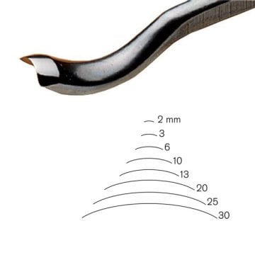 Pfeil Ters Kıvrık Oluklu Iskarpela No: 25 - 20mm