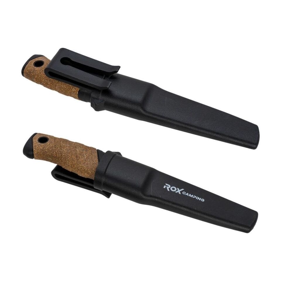 ROX CAMPING 0322 Busch Craft Plus Paslanmaz Çelik Kamp Bıçağı (Siyah)