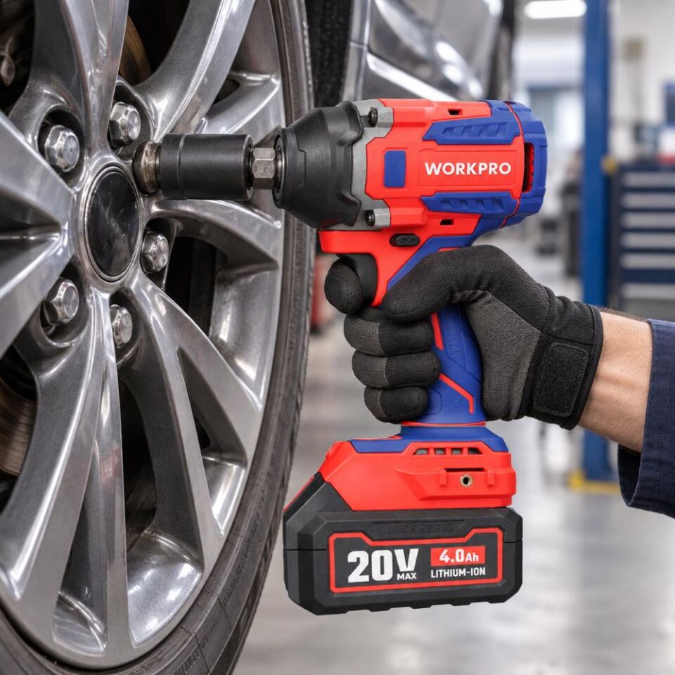 WORKPRO WP390207 20Volt 1/2’’ 550Nm Kömürsüz Profesyonel Şarjlı Somun Sıkma (Akü Dahil Değildir)