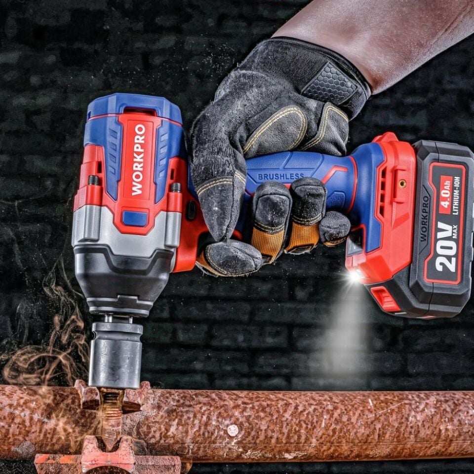 WORKPRO WP390213 20Volt 1/2’’ 850Nm Kömürsüz Profesyonel Şarjlı Somun Sıkma (Akü Dahil Değildir)