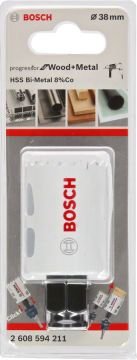 Bosch Aksesuarlar Bosch - Yeni Progressor Serisi Ahşap ve Metal için Delik Açma Testeresi (Panç) 38 mm