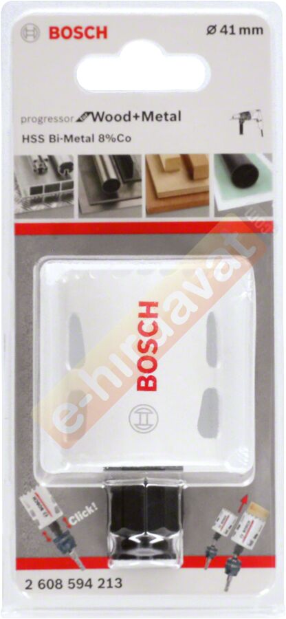 Bosch Aksesuarlar Bosch - Yeni Progressor Serisi Ahşap ve Metal için Delik Açma Testeresi (Panç) 41 mm