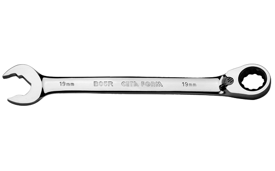 Ceta Form C-Gear Özel Ağızlı Cırcırlı Kombine Anahtar 18mm