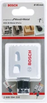 Bosch Aksesuarlar Bosch - Yeni Progressor Serisi Ahşap ve Metal için Delik Açma Testeresi (Panç) 46 mm