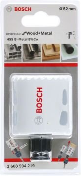 Bosch Aksesuarlar Bosch - Yeni Progressor Serisi Ahşap ve Metal için Delik Açma Testeresi (Panç) 52 mm