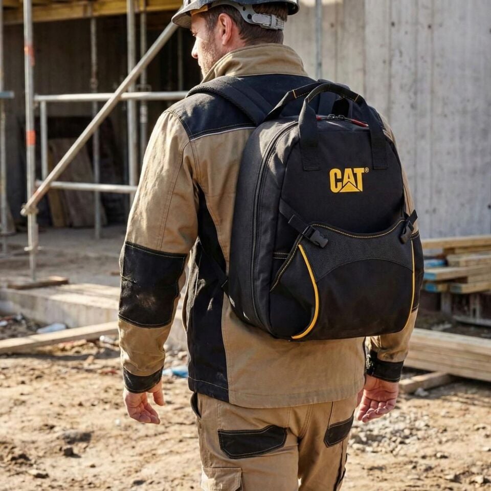 CAT DA980203 17'' Tek Bölmeli Ağır Hizmet Bez Alet Sırt Takım Çantası