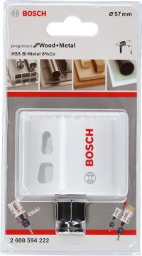 Bosch Aksesuarlar Bosch - Yeni Progressor Serisi Ahşap ve Metal için Delik Açma Testeresi (Panç) 57 mm