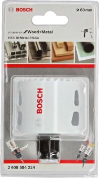 Bosch Aksesuarlar Bosch - Yeni Progressor Serisi Ahşap ve Metal için Delik Açma Testeresi (Panç) 60 mm
