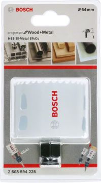 Bosch Aksesuarlar Bosch - Yeni Progressor Serisi Ahşap ve Metal için Delik Açma Testeresi (Panç) 64 mm