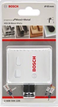 Bosch Aksesuarlar Bosch - Yeni Progressor Serisi Ahşap ve Metal için Delik Açma Testeresi (Panç) 65 mm