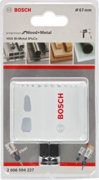 Bosch Aksesuarlar Bosch - Yeni Progressor Serisi Ahşap ve Metal için Delik Açma Testeresi (Panç) 67 mm