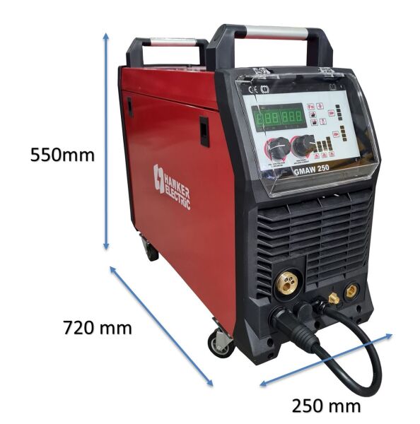 HANKER MIG 250 İnverter 220 Volt Çanta Gazlı - Gazsız Gazaltı Kaynak Makinası