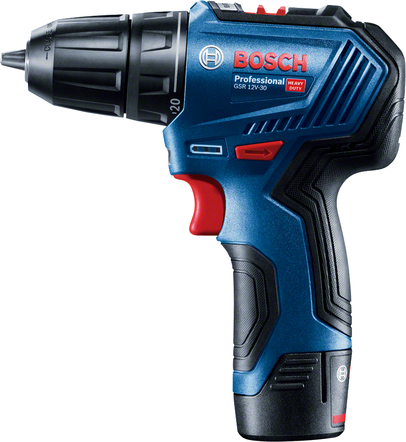 Bosch Profesyonel Seri Bosch Professional GSR 12V-30 + 39Parça Vidalama Seti Akülü Delme Vidalama Makinesi