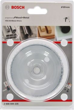 Bosch Aksesuarlar Bosch - Yeni Progressor Serisi Ahşap ve Metal için Delik Açma Testeresi (Panç) 89 mm