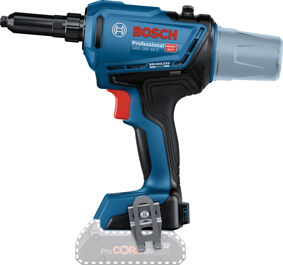Bosch Profesyonel Seri Bosch Professional GRG 18V-16 C SOLO Akülü Perçin Tabancası