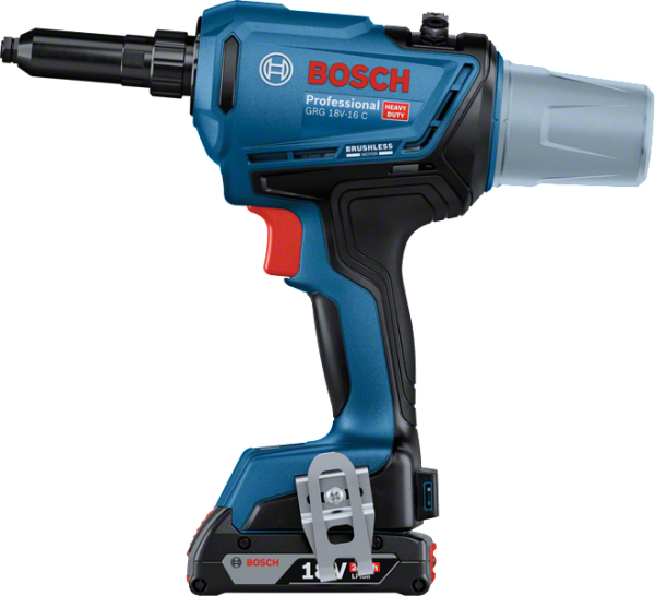 Bosch Profesyonel Seri Bosch Professional GRG 18V-16 C (2x4,0 Ah,L-BOXX) Akülü Perçin Tabancası