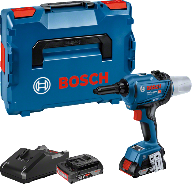 Bosch Profesyonel Seri Bosch Professional GRG 18V-16 C (2x4,0 Ah,L-BOXX) Akülü Perçin Tabancası