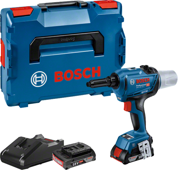 Bosch Profesyonel Seri Bosch Professional GRG 18V-16 C (2x4,0 Ah,L-BOXX) Akülü Perçin Tabancası