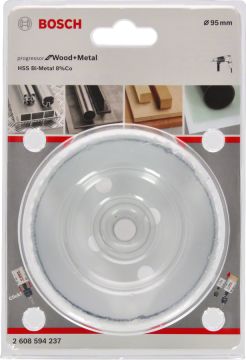 Bosch Aksesuarlar Bosch - Yeni Progressor Serisi Ahşap ve Metal için Delik Açma Testeresi (Panç) 95 mm