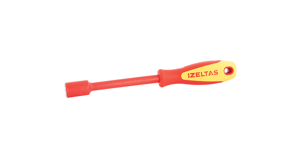İZELTAŞ 1000V Süngüsü İzoleli Lokma Tornavida (Ölçü Seçiniz)
