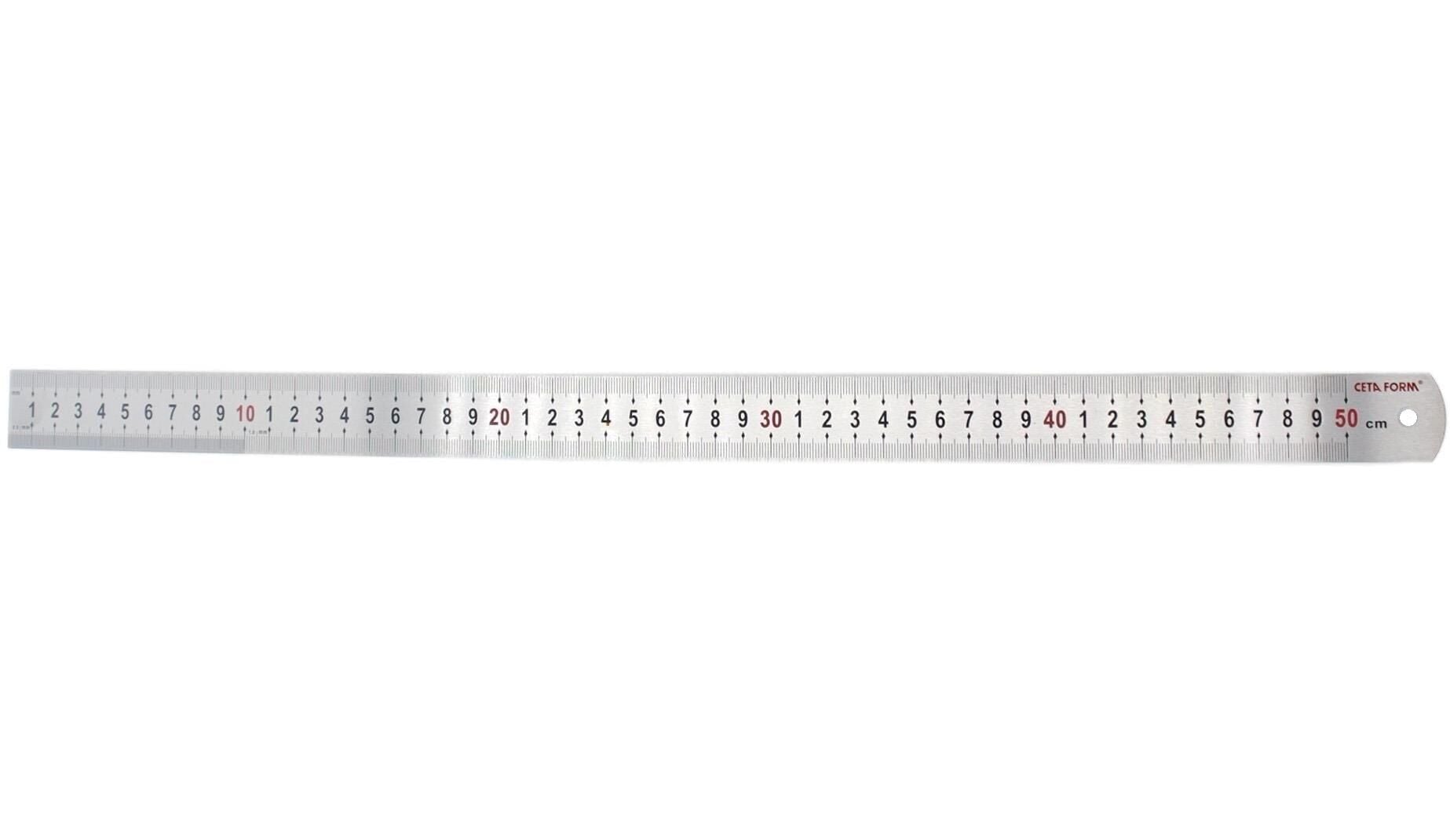 CETA-FORM P15-030 Çelik Cetvel 50 cm