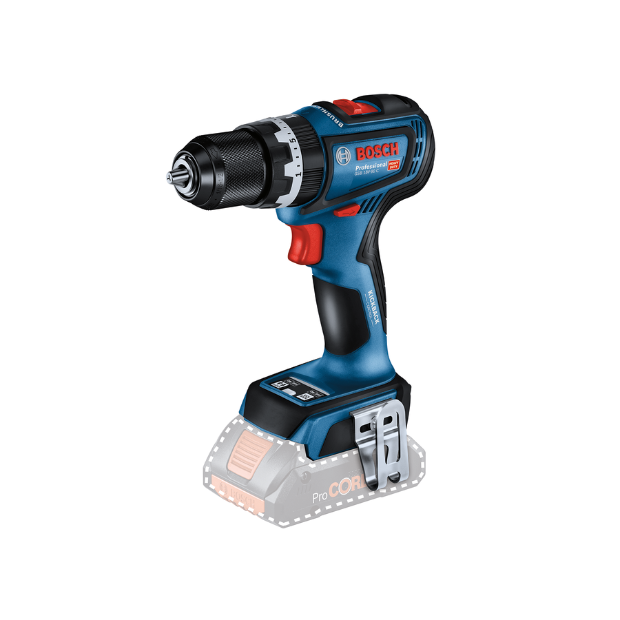 Bosch Profesyonel Seri Bosch Professional GSB 18V-90 C (solo) Akülü Darbeli Delme Vidalama Makinesi