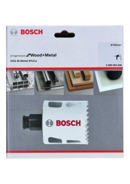 Bosch Aksesuarlar Bosch - Yeni Progressor Serisi Ahşap ve Metal için Delik Açma Testeresi (Panç) 152 mm