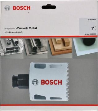 Bosch Aksesuarlar Bosch - Yeni Progressor Serisi Ahşap ve Metal için Delik Açma Testeresi (Panç) 210 mm