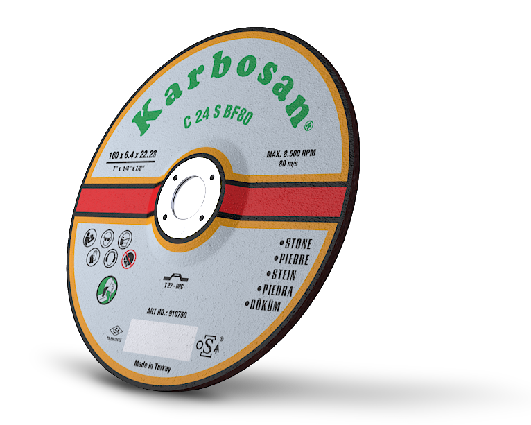 Karbosan Çapak Alma Pik Döküm Flex Taşlama Taşı 115x6.4x22