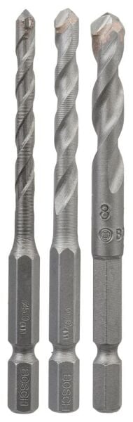 Bosch Aksesuarlar Bosch - Altıgen Şaftlı, HEX-9 Serisi Seramik için Matkap Ucu 3'lü Set 5-6-8 mm