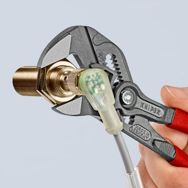 KNIPEX Düz Ağızlı Rekor Fort Pense Buton Ayarlı 180 mm (8601180)