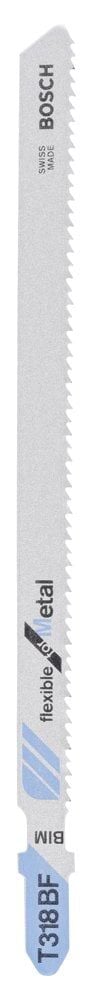 Bosch Aksesuarlar Bosch - Kırılmaya Karşı Dayanıklı Seri Metal İçin T 318 BF Dekupaj Testeresi Bıçağı - 5'Li Paket