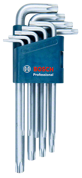 Bosch Profesyonel Seri Bosch Profesyonel Alyan Anahtar Takımı Torx 9 parça (10-50mm)