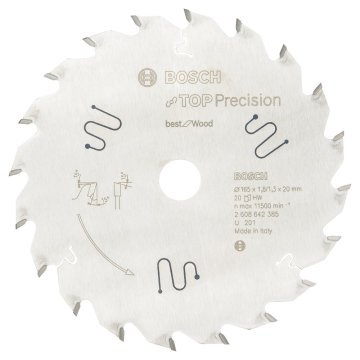 Bosch Best For Wood 165*20 mm 20 Diş
