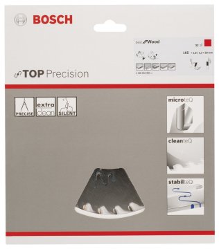 Bosch Aksesuarlar Bosch - Best Serisi Hassas Kesim Ahşap için Daire Testere Bıçağı 165*20 mm 32 Diş