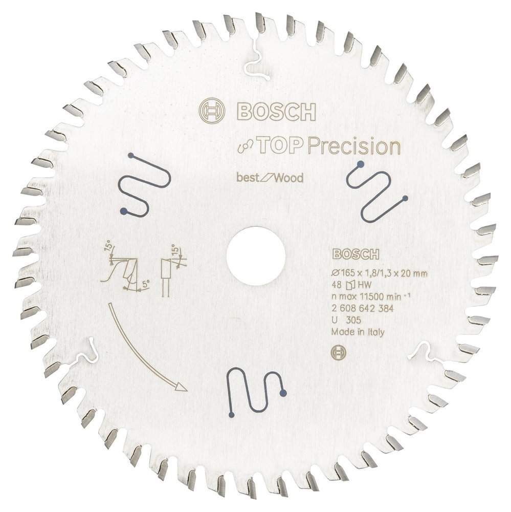 Bosch Best For Wood 165*20 mm 48 Diş