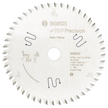 Bosch Best For Wood 165*20 mm 48 Diş